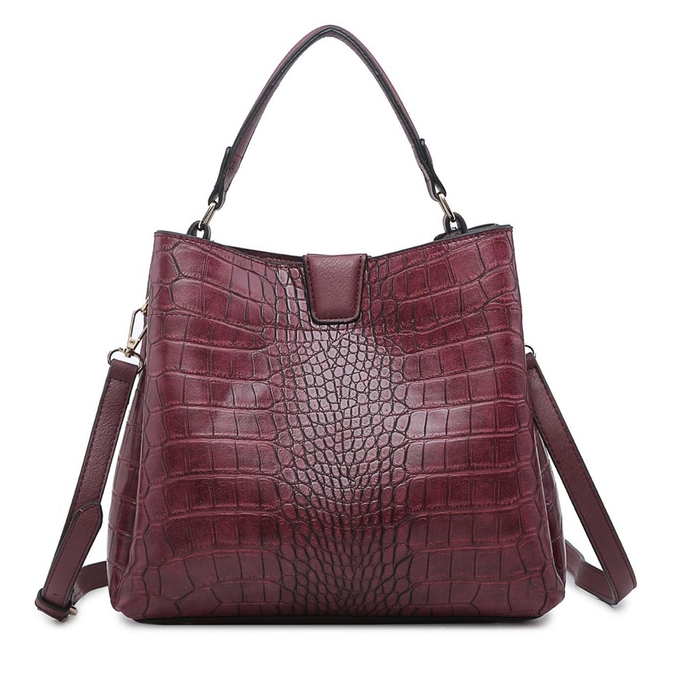 Satchel Purse - Jen & Co (Burgundy)